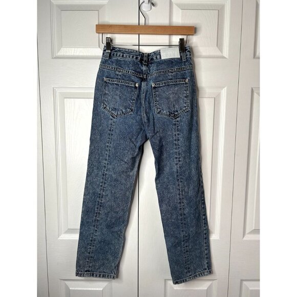 SJYP Blue Denim Rigid Washed Button Fly Jeans Women's Size X-Small XS - Picture 8 of 11